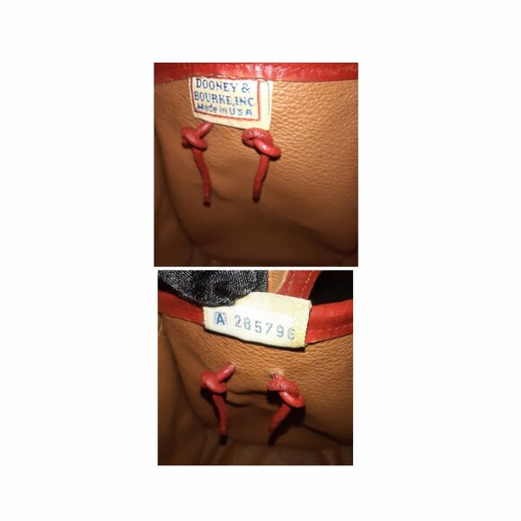 SOLD! Dooney & Bourke Red Leather Satchel Vintage All Weather Leather - Picture 16 of 16